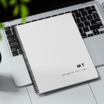 Monogram Initiaal Classic Modern Planner<br><div class="desc">Een monogram initiaal planner. Deze planner heeft een klassieke moderne look met initialen en een naam. Alle tekst is aanpasbaar en kan worden vervangen door elke tekst naar keuze.</div>
