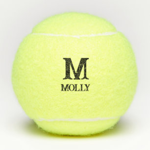 Monogram Initiaal Custom Modern Tennisballen