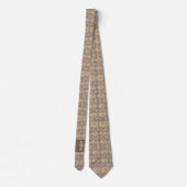 Monogram Initiaal D Elegante Vintage Bloem  Stropdas (Achterkant)