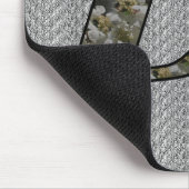 Monogram Initiaal D Hortensia Bloemen Muismat (Hoek)