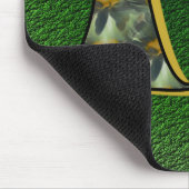 Monogram Initiaal D Madeliefjes Bloemmotief Kunst Muismat (Hoek)