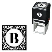 Monogram Initiaal decoratief Zelfinktende Stempel (In situ)