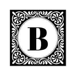 Monogram Initiaal decoratief Zelfinktende Stempel