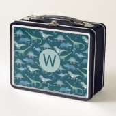 Monogram Initiaal Dinosaur Pattern (Voorkant)