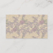 Monogram Initiaal E Elegante Vintage Bloem Visitekaartje (Achterkant)