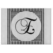 MONOGRAM INITIAAL E SNIJPLANK (Voorkant)