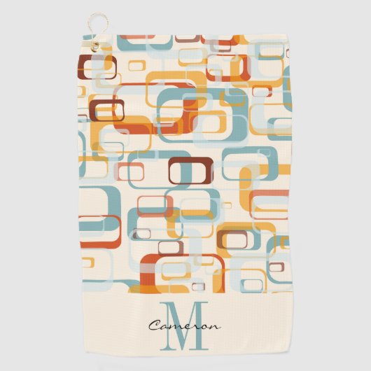 Monogram Initiaal en naam op maat Golfhanddoek (Voorkant)