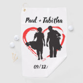 Monogram Initiaal en naam op maat Golfhanddoek (Insitu)