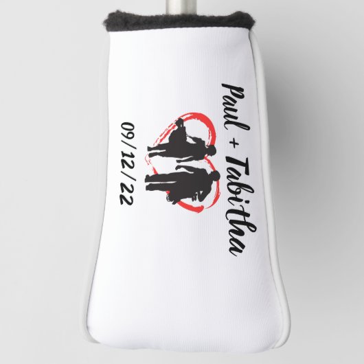 Monogram Initiaal en naam op maat Golfheadcover (Draai 90)