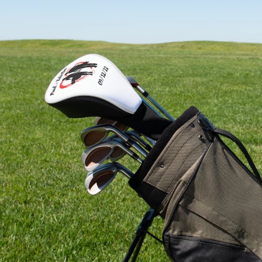 Monogram Initiaal en naam op maat Golfheadcover (Insitu)