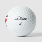 Monogram Initiaal en naam Persoonlijke Golf Balls Golfballen (Logo)
