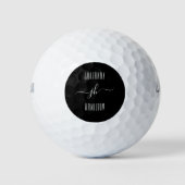 Monogram Initiaal en naam Persoonlijke Golf Balls Golfballen (Voorkant)