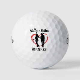 Monogram Initiaal en naam Persoonlijke Golf Balls Golfballen