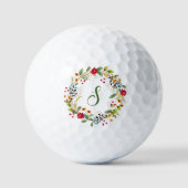 Monogram Initiaal en naam Persoonlijke Golf Balls Golfballen (Voorkant)