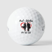 Monogram Initiaal en naam Persoonlijke Golf Balls Golfballen (Voorkant)