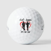 Monogram Initiaal en naam Persoonlijke Golf Balls Golfballen (Voorkant)