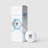 Monogram Initiaal en naam Persoonlijke Golf Balls Golfballen (Verpakking)