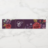 Monogram Initiaal Etiket op flesje PRLUM Paarse RO (Enkel label)