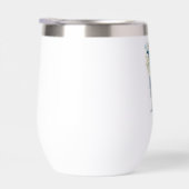 Monogram Initiaal F Blue Floral Waterverf Gift Her (Rechts)