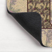 Monogram Initiaal F Elegante Vintage Bloem Muismat (Hoek)