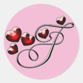 monogram initiaal F sticker (Voorkant)