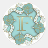 monogram initiaal F sticker (Voorkant)