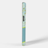 MONOGRAM INITIAAL G ACQUA KLEINE BLOEMEN Case-Mate iPhone CASE (Achterkant / Rechts)