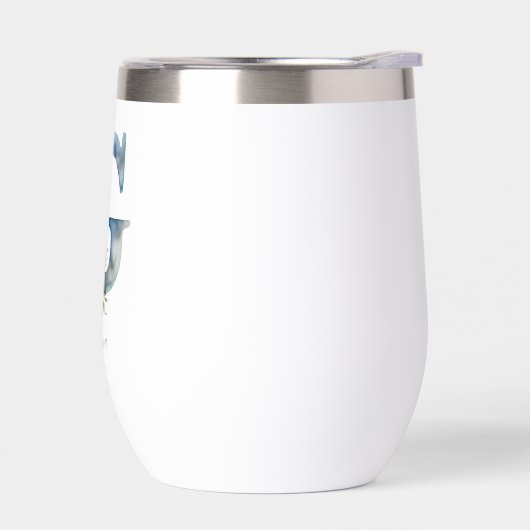 Monogram Initiaal G Blauw Bloemen Waterverf Gift H (Links)