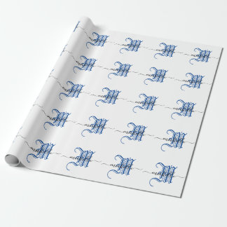 monogram initiaal gepersonaliseerd bedrijfsnaam bl cadeaupapier