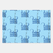 monogram initiaal gepersonaliseerd bedrijfsnaam bl inpakpapier vel (Voorkant 2)