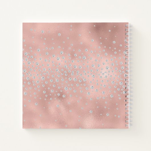 Monogram Initiaal Gepersonaliseerd elk Notitieboek (Achterkant)