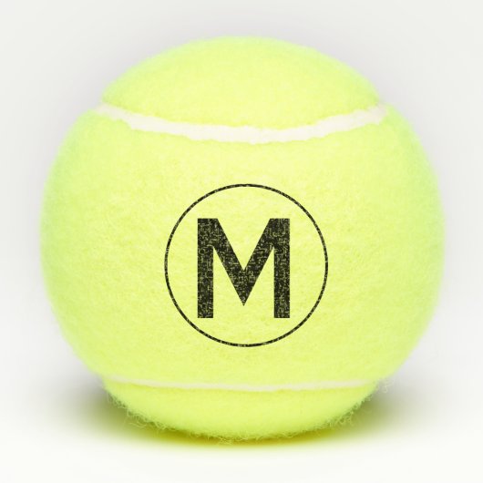 Monogram Initiaal gepersonaliseerd Tennisballen (Achterkant)
