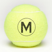 Monogram Initiaal gepersonaliseerd Tennisballen (Voorkant)