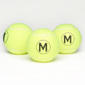Monogram Initiaal gepersonaliseerd Tennisballen (Multi)
