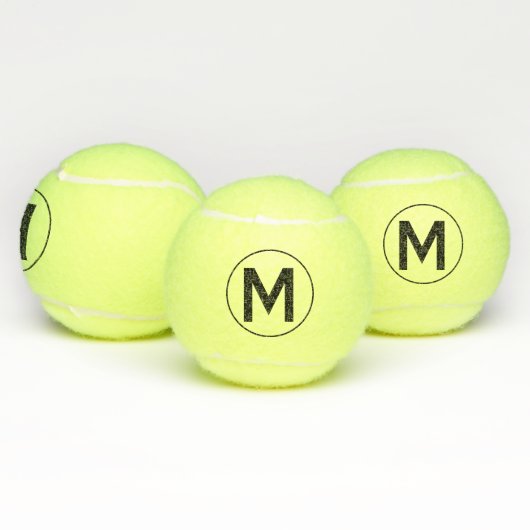 Monogram Initiaal gepersonaliseerd Tennisballen (Multi)