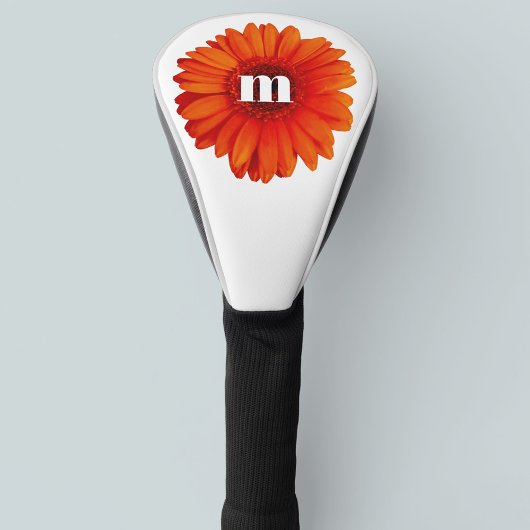 Monogram Initiaal Gerbera Daisy Golfheadcover