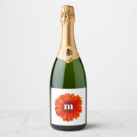 Monogram Initiaal Gerbera Daisy