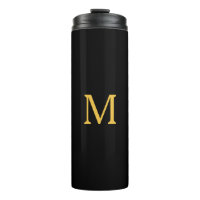 Monogram Initiaal Gold Black Cadeaucode