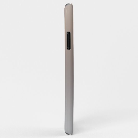 Monogram Initiaal Goud Silver Look Elegant Sjabloo Case-Mate iPhone Case (Achterkant/rechts)