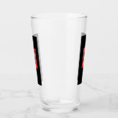 MONOGRAM INITIAAL H Beer Glas (Rechts)