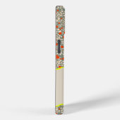 MONOGRAM INITIAAL H GROENE EN RODE KLEINE BLOEMETJ Case-Mate iPhone CASE (Achterkant / Rechts)