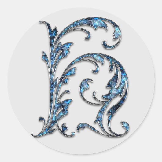 monogram initiaal H stickers