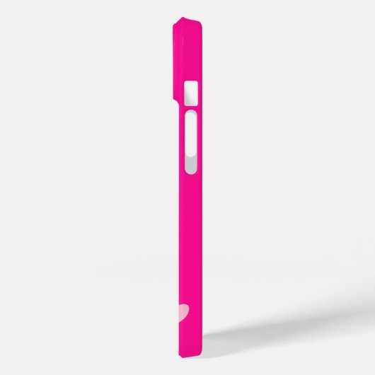 Monogram Initiaal heet roze Case-Mate iPhone Case (Achterkant / Links)
