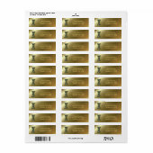Monogram Initiaal I Madeliefjes Kunst Retouradres  Etiket (Full Sheet)