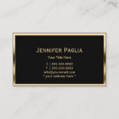 Monogram Initiaal "JP" Gold - Aangepast geprogramm Visitekaartje (Achterkant)