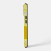 MONOGRAM INITIAAL K YELLOW LITTLE FLOWERS iPhone 15 CASE (Linkerkant)