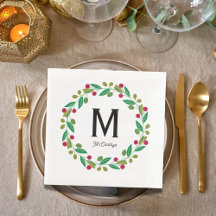 Monogram initiaal - Kerstkrans