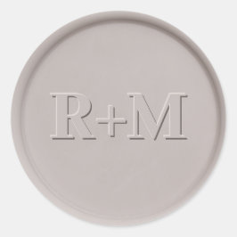Monogram Initiaal Klay Wax Seal Sticker