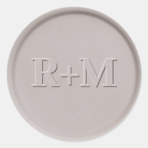 Monogram Initiaal Klay Wax Seal Sticker