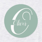 Monogram Initiaal kleding Kind aangepaste naam Labels (Design 1)